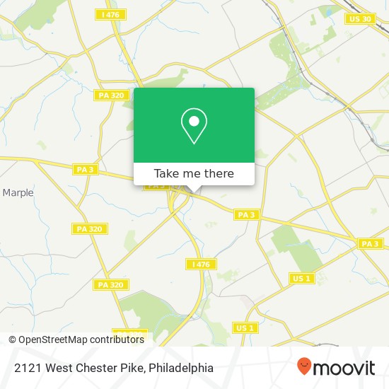 Mapa de 2121 West Chester Pike