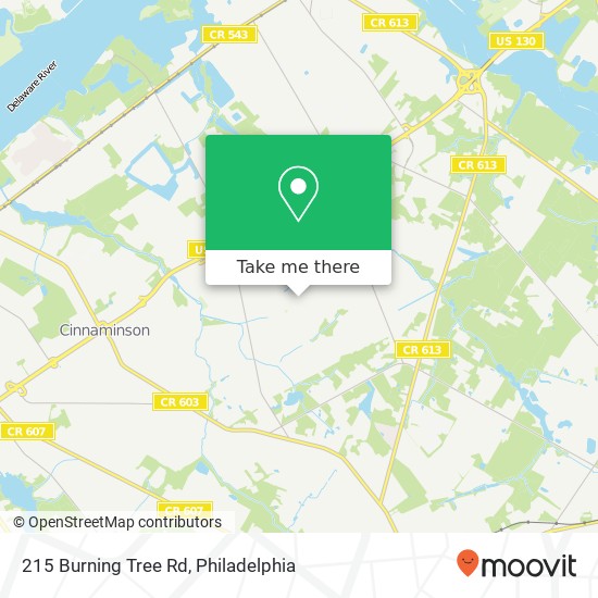 Mapa de 215 Burning Tree Rd