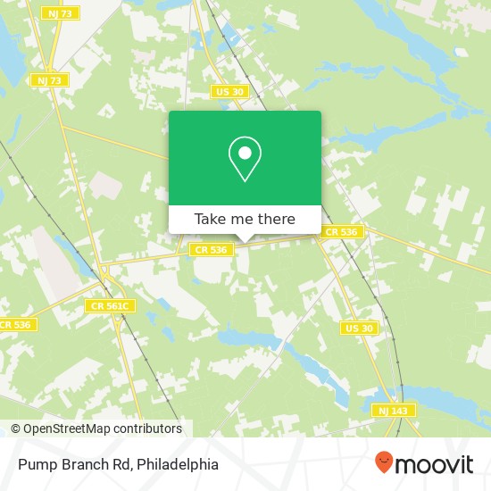 Pump Branch Rd map