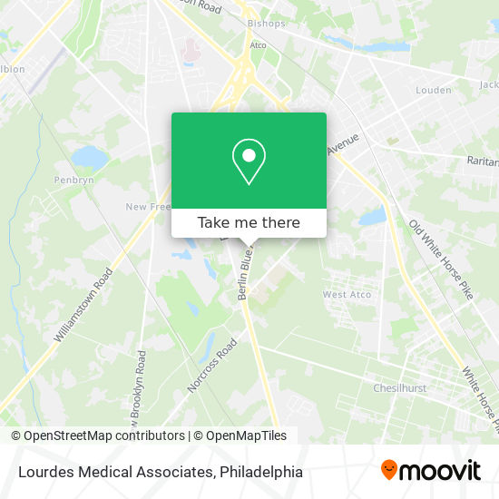 Mapa de Lourdes Medical Associates