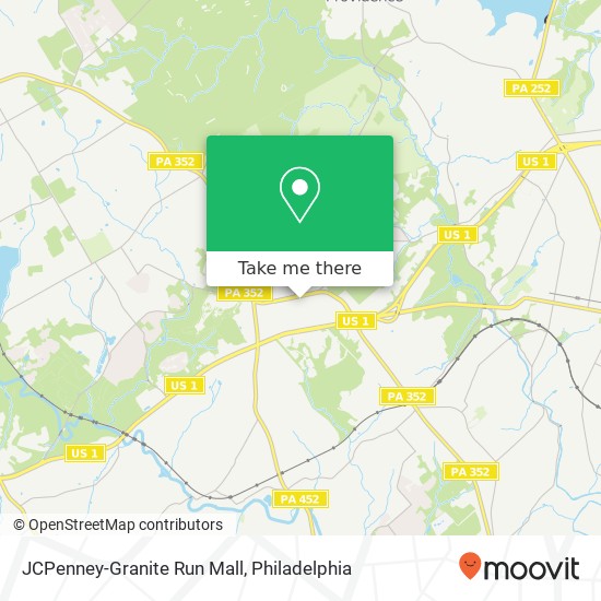 JCPenney-Granite Run Mall map
