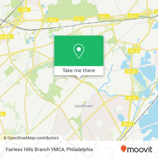 Fairless Hills Branch YMCA map