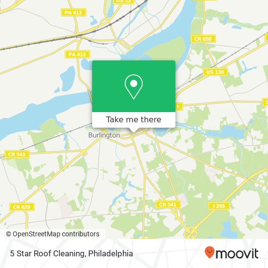 5 Star Roof Cleaning map