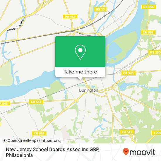 New Jersey School Boards Assoc Ins GRP map