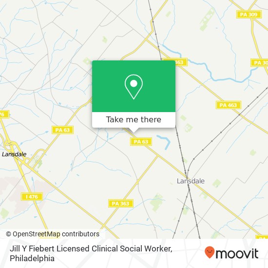 Jill Y Fiebert Licensed Clinical Social Worker map