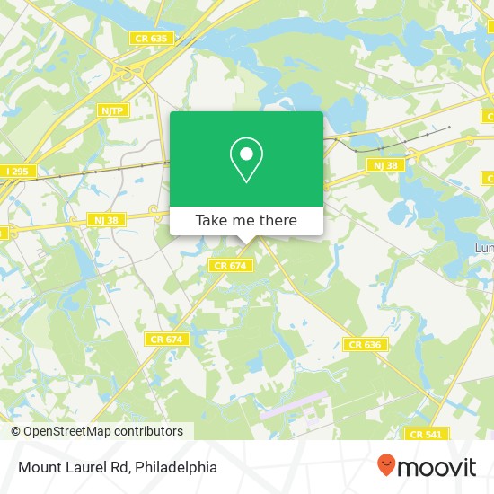 Mount Laurel Rd map