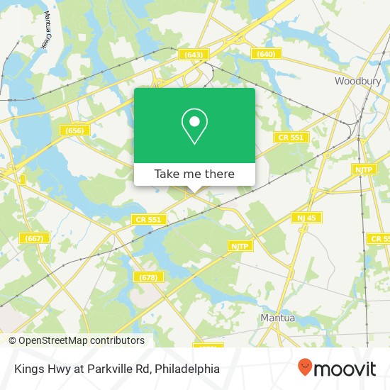 Mapa de Kings Hwy at Parkville Rd
