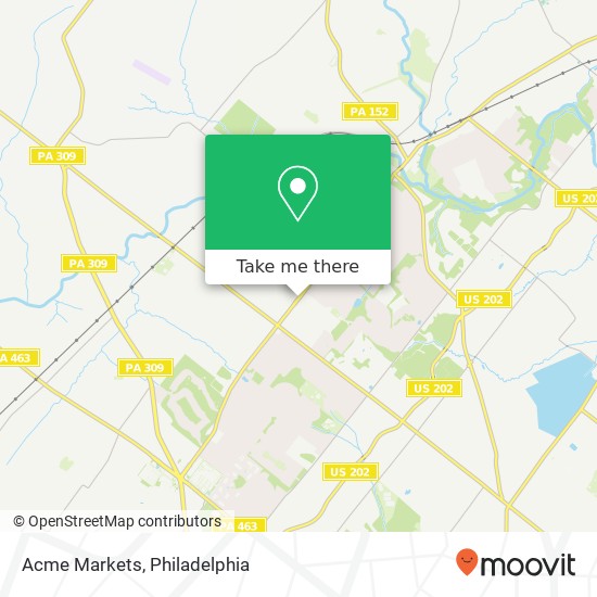 Mapa de Acme Markets