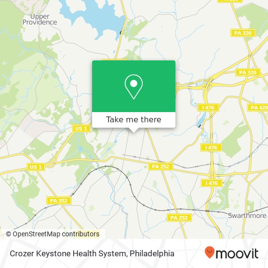 Crozer Keystone Health System map