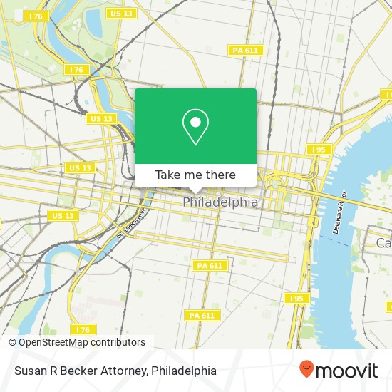 Susan R Becker Attorney map