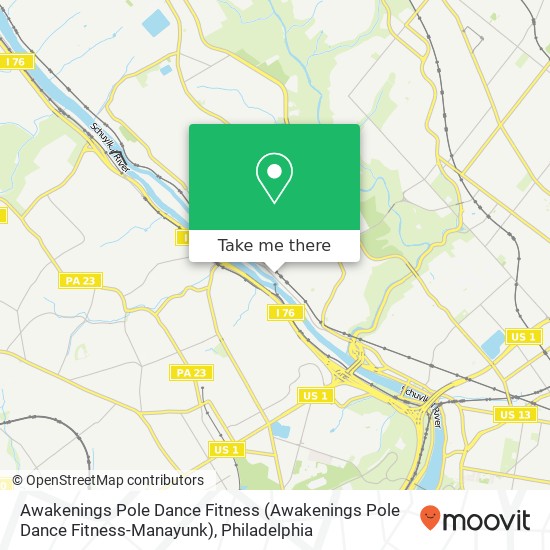 Awakenings Pole Dance Fitness map