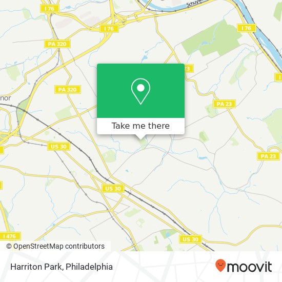 Mapa de Harriton Park