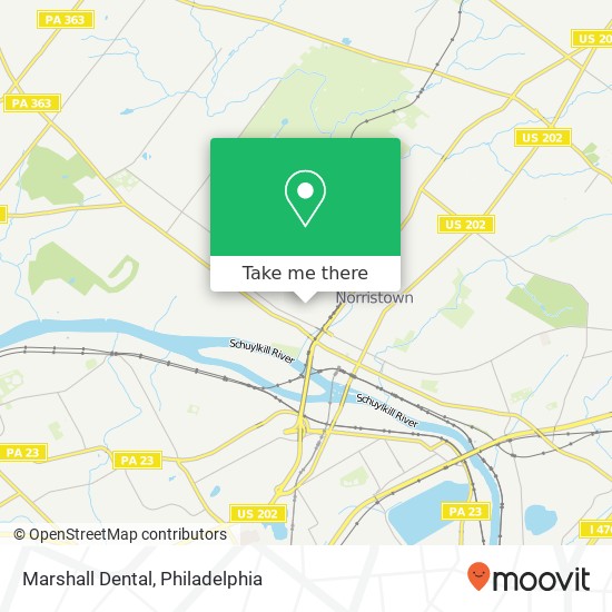 Marshall Dental map