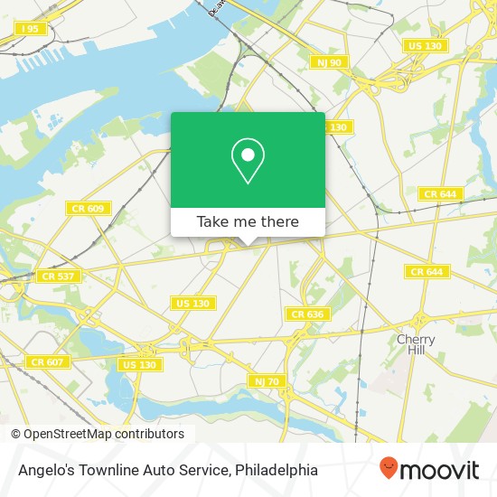 Angelo's Townline Auto Service map