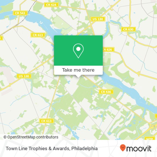 Town Line Trophies & Awards map