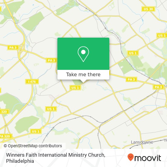 Winners Faith International Ministry Church map