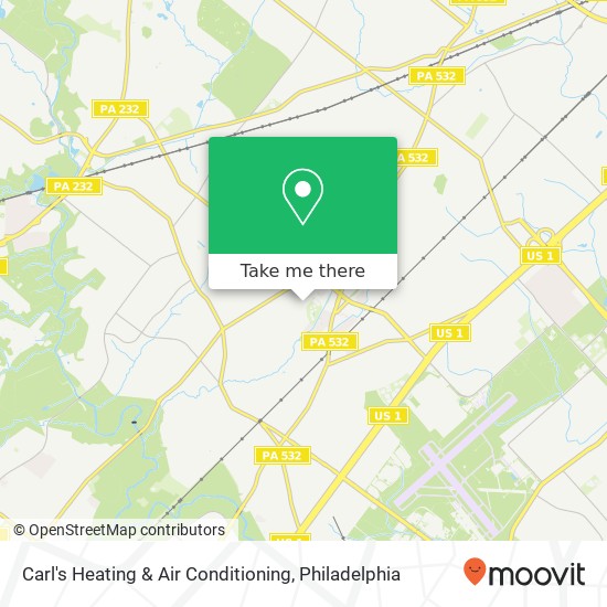Carl's Heating & Air Conditioning map