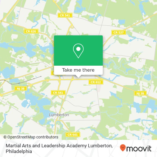 Mapa de Martial Arts and Leadership Academy Lumberton