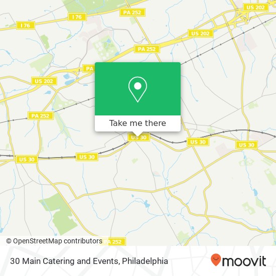 Mapa de 30 Main Catering and Events