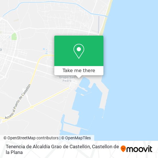 Tenencia de Alcaldía Grao de Castellón map