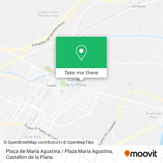 mapa Plaça de Maria Agustina / Plaza María Agustina