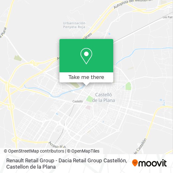 Renault Retail Group - Dacia Retail Group Castellón map