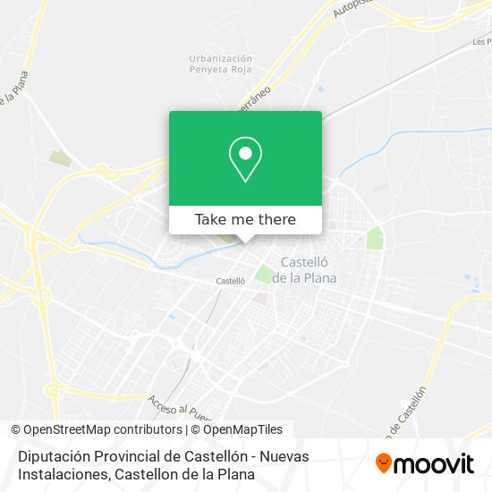 Diputación Provincial de Castellón - Nuevas Instalaciones map
