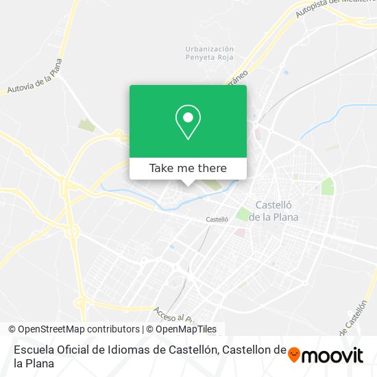 Escuela Oficial de Idiomas de Castellón map