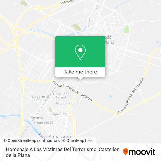 Homenaje A Las Víctimas Del Terrorismo map