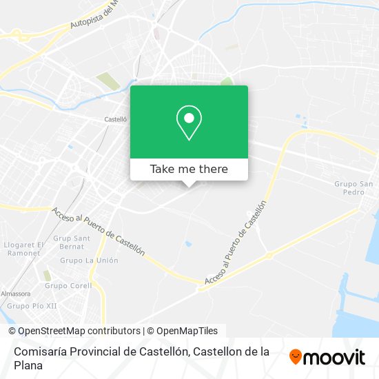 Comisaría Provincial de Castellón map