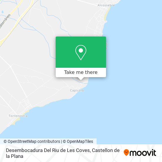 Desembocadura Del Riu de Les Coves map