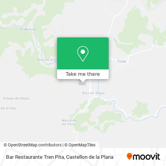 Bar Restaurante Tren Pita map