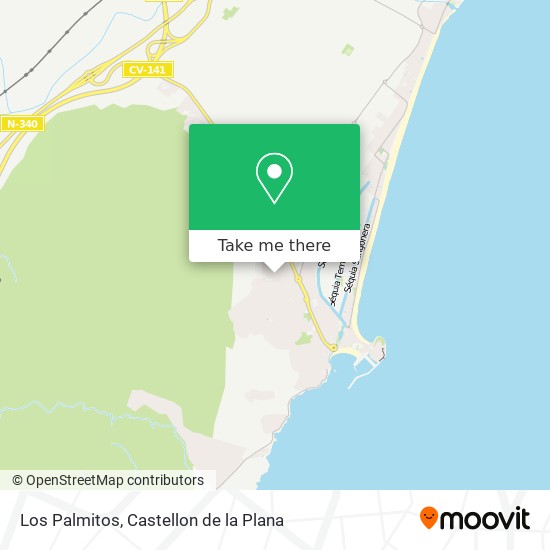 Los Palmitos map