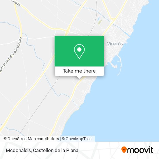 mapa Mcdonald's