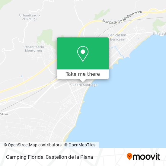 mapa Camping Florida