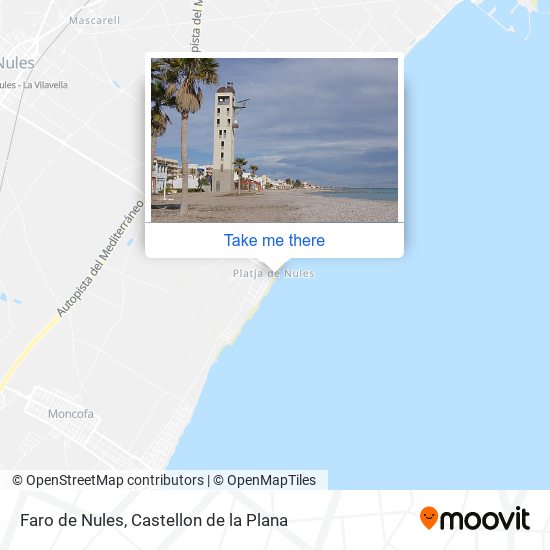 Faro de Nules map