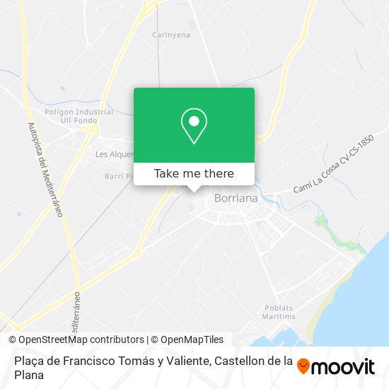Plaça de Francisco Tomás y Valiente map