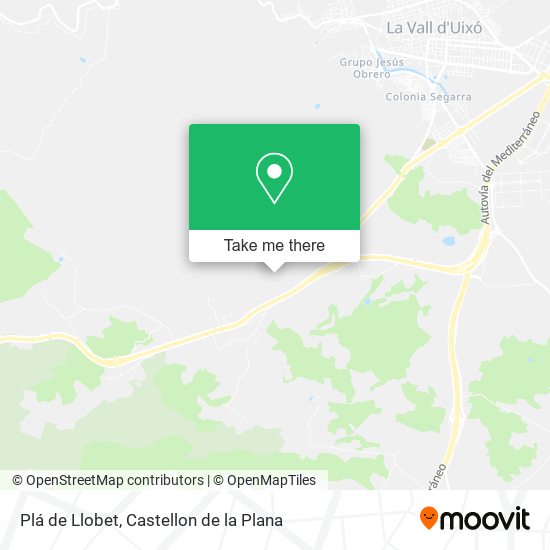 Plá de Llobet map