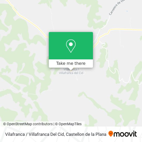 mapa Vilafranca / Villafranca Del Cid