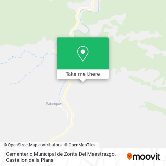 mapa Cementerio Municipal de Zorita Del Maestrazgo