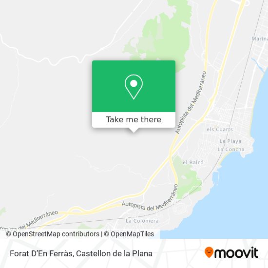Forat D’En Ferràs map