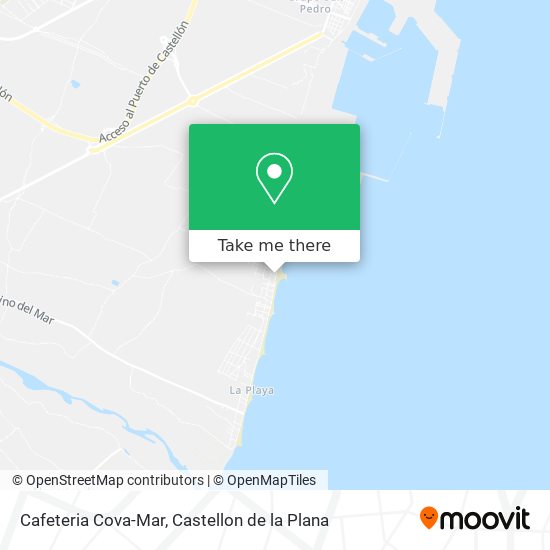 mapa Cafeteria Cova-Mar