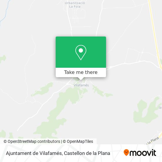 Ajuntament de Vilafamés map