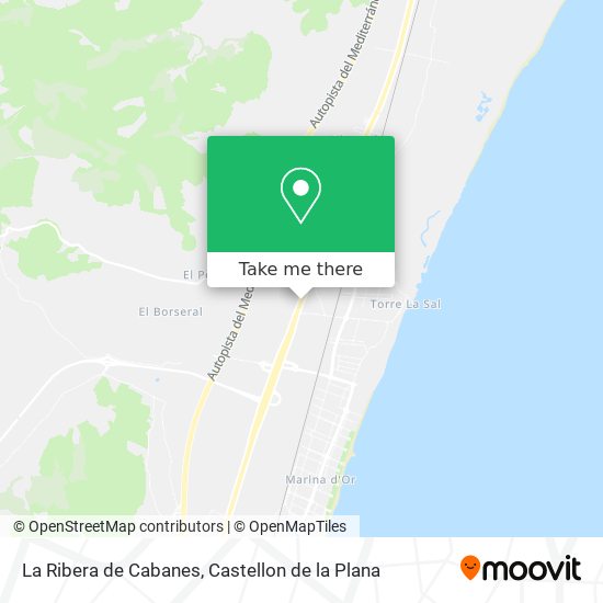 mapa La Ribera de Cabanes