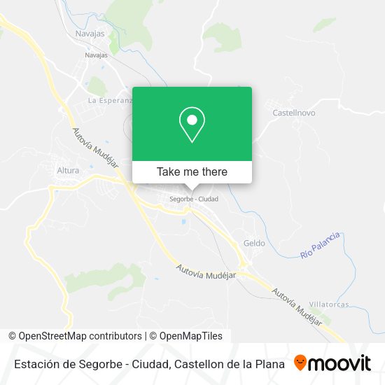 Estación de Segorbe - Ciudad map
