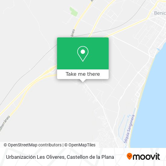 mapa Urbanización Les Oliveres