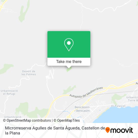 Microrreserva Agulles de Santa Àgueda map