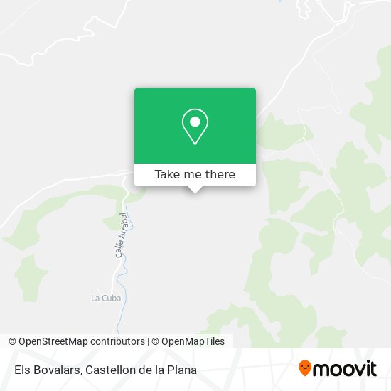 mapa Els Bovalars