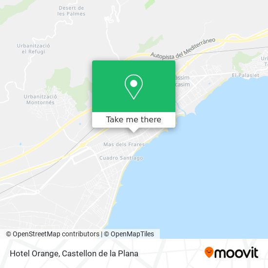 mapa Hotel Orange