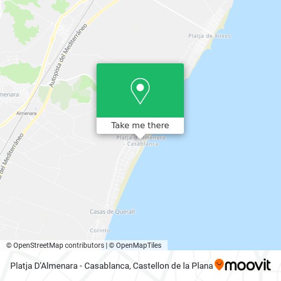 Platja D'Almenara - Casablanca map